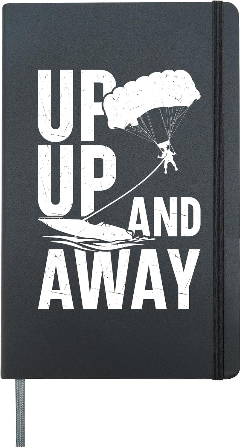 Parakiting Supplies Parasailer Toys Parachute Parasailing Hardcover Journal, Black