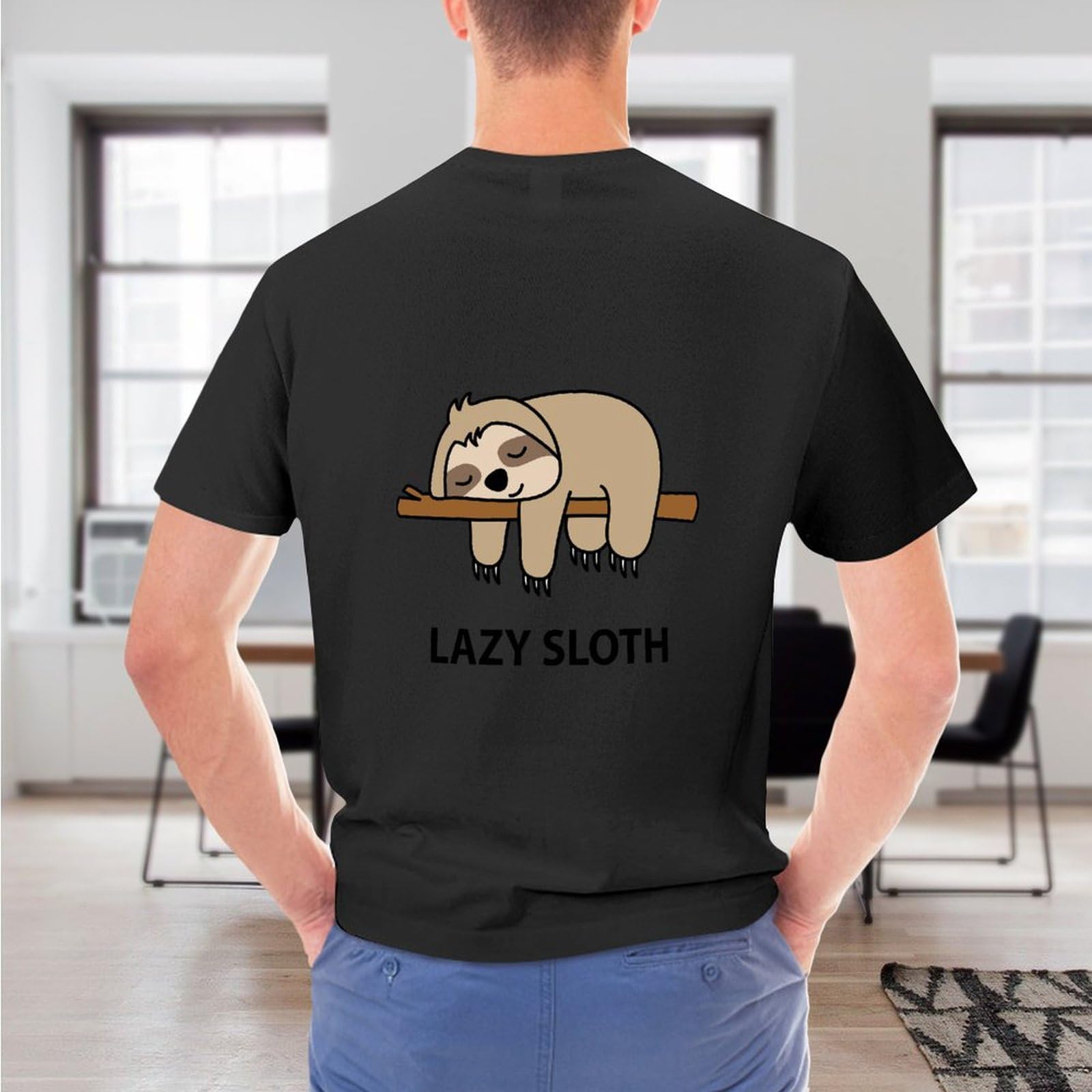 Amazon.co.jp: Tシャツ メンズ かわいい おもしろい ナマケモノ 半袖 