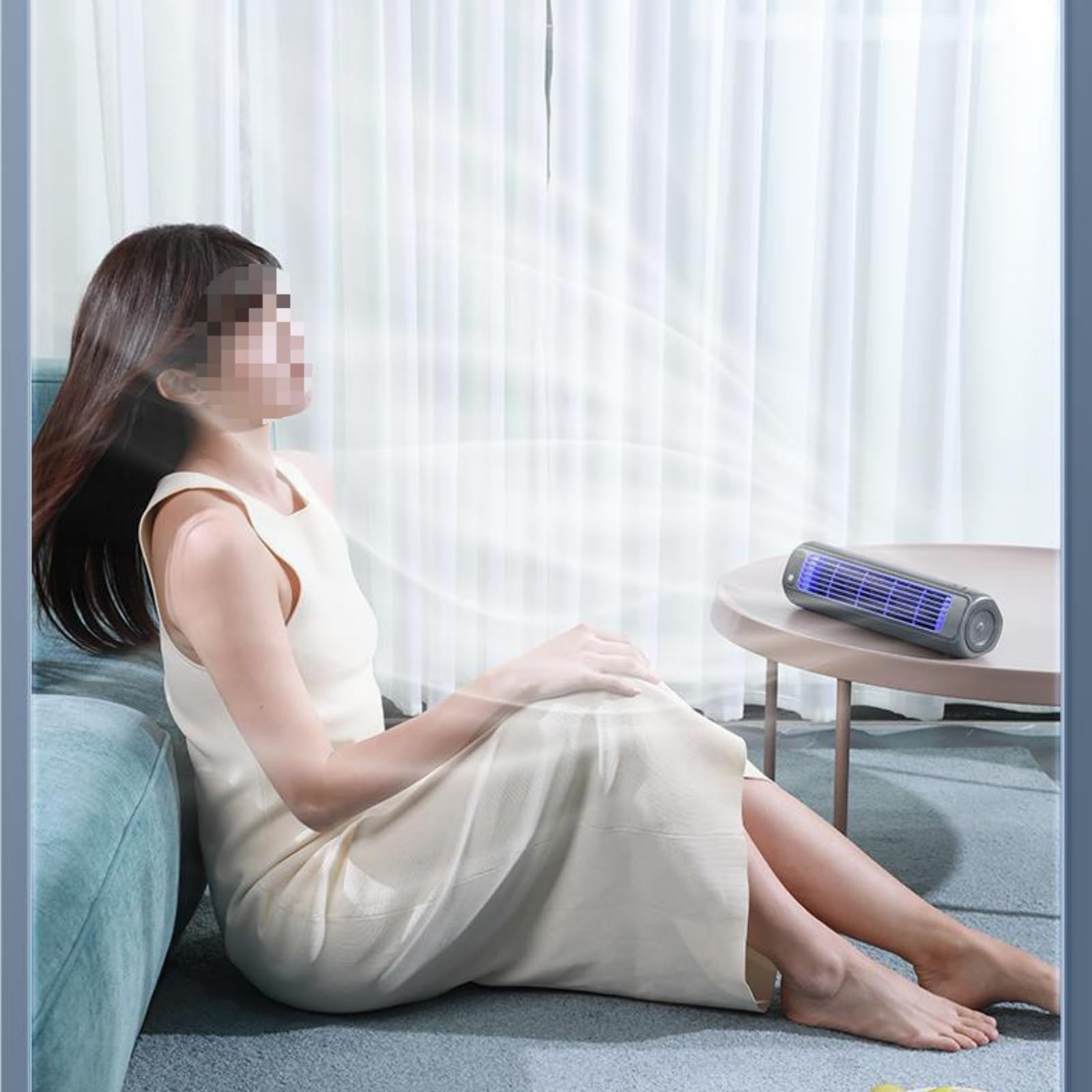 Coldeez cooling ace - Rafraichisseur d’air portable，Silencieux, longue autonomie, idéal pour une utilisation dans une chambre ou un bureau