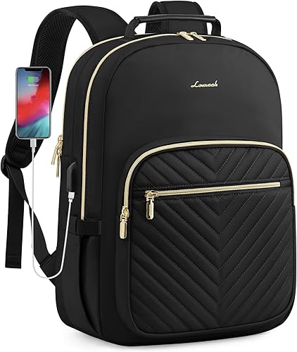 Lovevook - Mochila acolchada para laptop bolsa elegante para mujeres bolsa de trabajo para computadora bolsa para libros - 156 pulgadas negra Negro, Lovevook - Mochila acolchada para laptop bolsa elegante para mujeres bolsa de trabajo para computadora bolsa para libros - 156 pulgadas negra Negro,