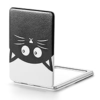 Vista 18 de Omiro - Espejo compacto, PU brillante. Ampliación 1x/3x, ultra portátil para llevar en el bolso (rosa)