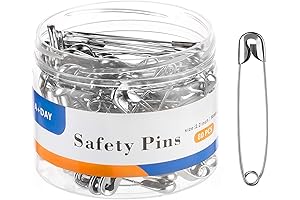 A+DAY Large Safety Pins 2.2 Inch (56mm), Size 4