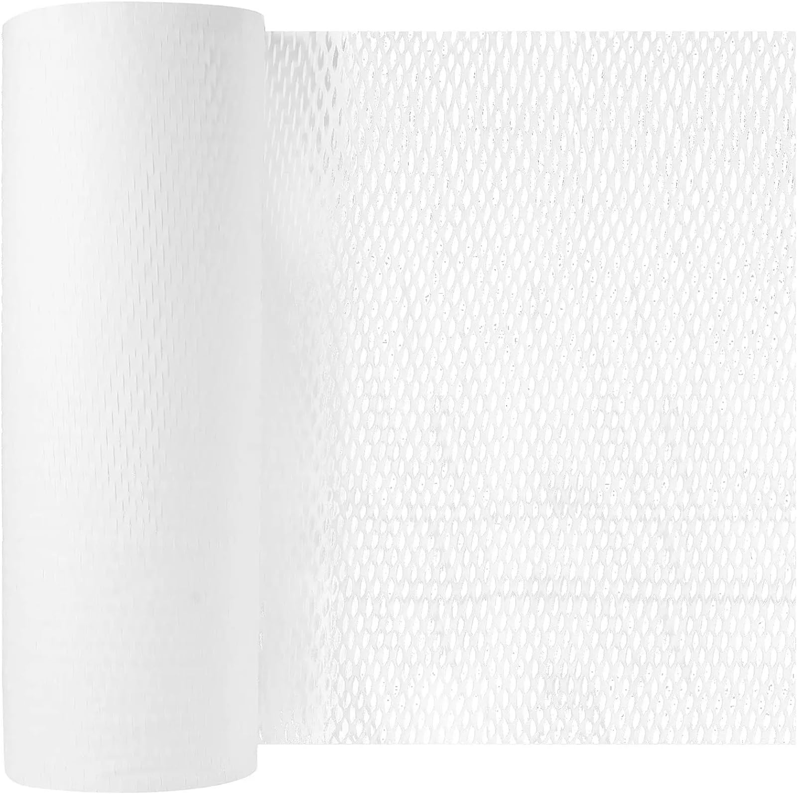 Honeycomb Paper Roll Packaging Paper Honeycomb Cushioning Wrap 25-50cm width 2/5/10M Roll Moving/Shipping & Bouquet packaging(White,W30cm X L10m)