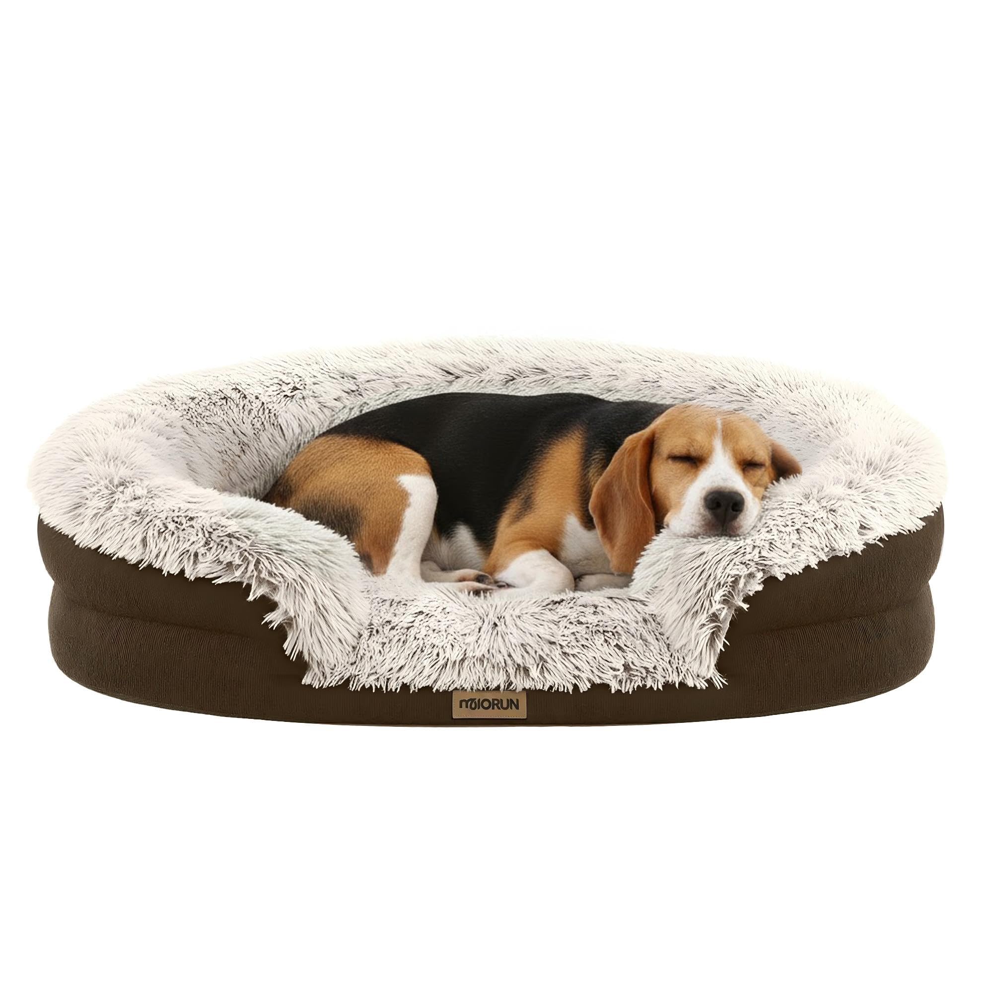 Fluffy Orthopedic Dog Bed for Small & Medium Dogs Miorun