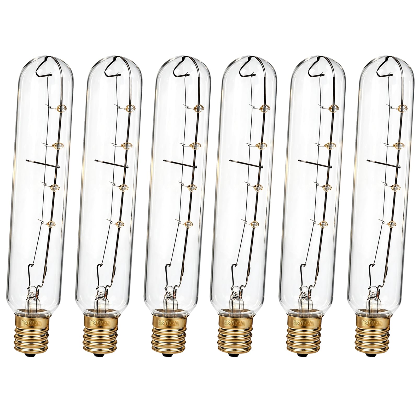 Photo 1 of 6-Pack 7014647 Refrigerator Light Bulbs with Brass Base, Compatible with Sub-Zero 500 Series Refrigerator Freezer (501 550 532 542 561 590), E17 Base 120V 40W, Uniform Full-Brightness Illumination