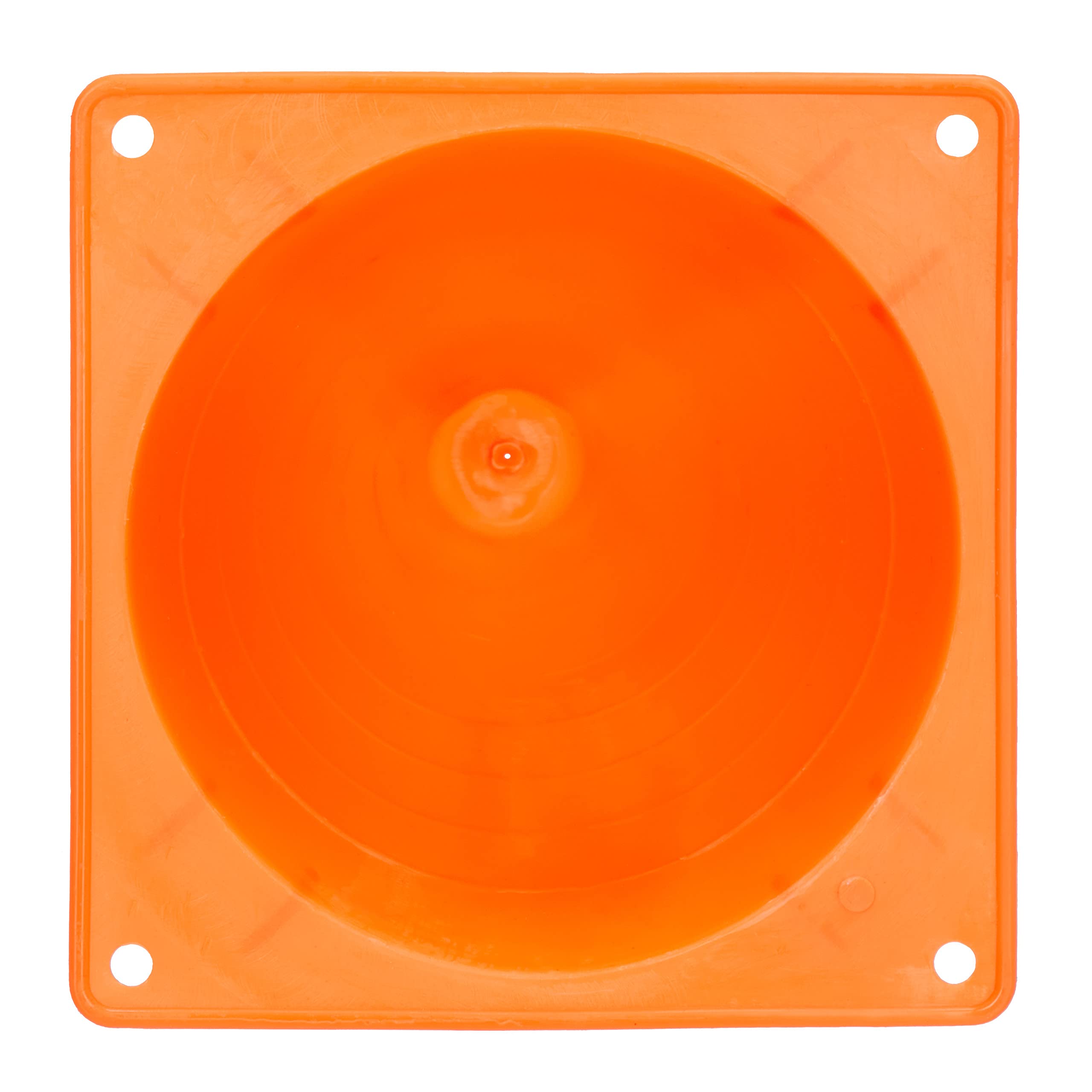 relaxdays Cône de signalisation en Lot de 20, plots, pour Enfant, 18 cm, entraînement, Football, Sport canin, Orange