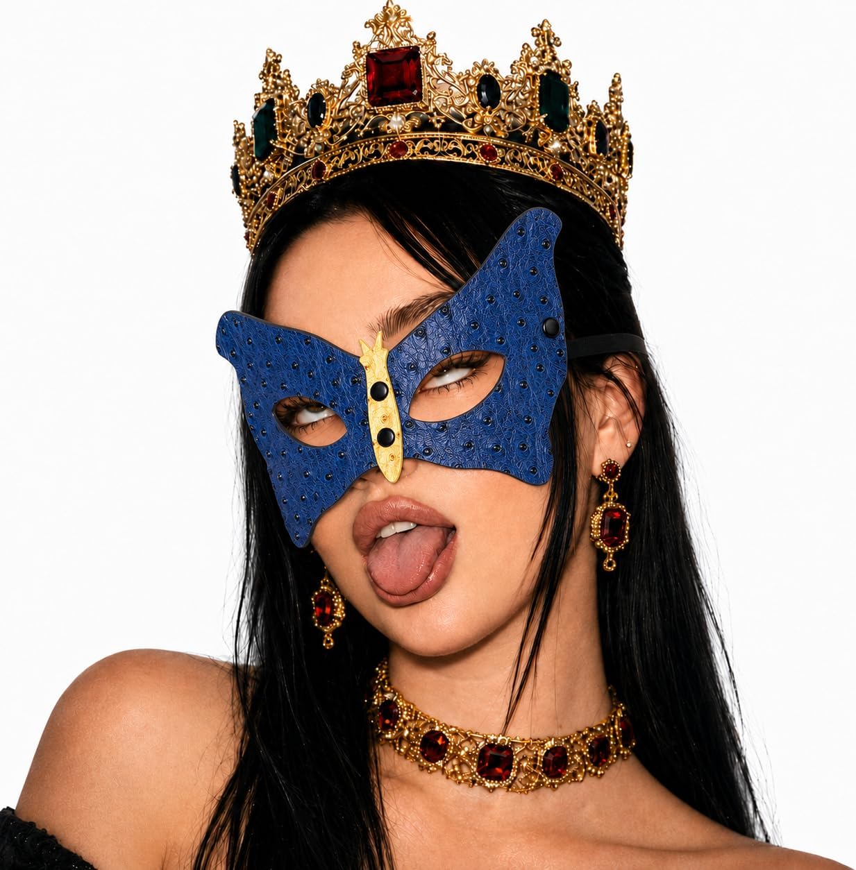 Women's Sexy Masks Leather Cat Women Mask Adjustable Cat Face Mask SM Fun Game Accessories Sexy Masquerade Masks