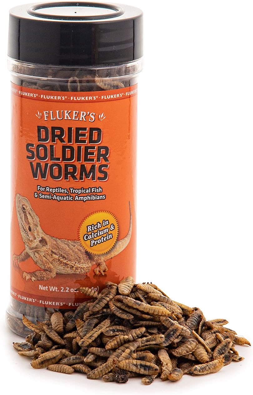 Fluker's Dried Soldier Worms, 70ml