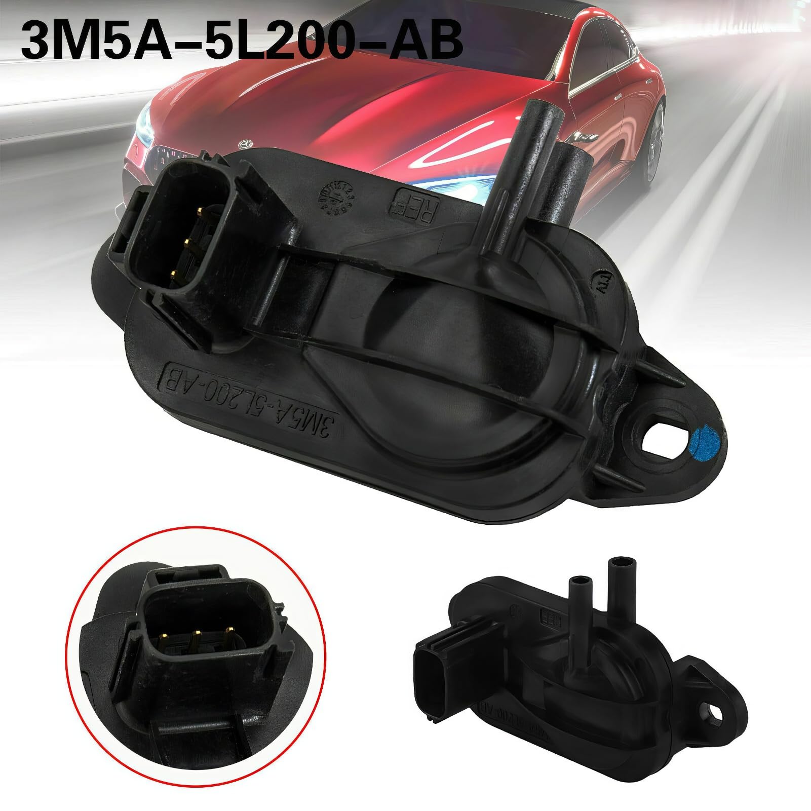 Riloer Sensor de Presión Diferencial de Escape DPF, Sensor de Presión 3M5A-5L200-AB