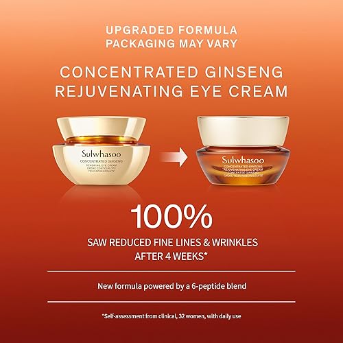 Miniatura 2 de Sulwhasoo Concentrated Ginseng Rejuvenating Eye Cream- Korean Ginseng & Peptide Anti-Aging Under Eye Cream for Wrinkes, Puffiness, Dark Circles &