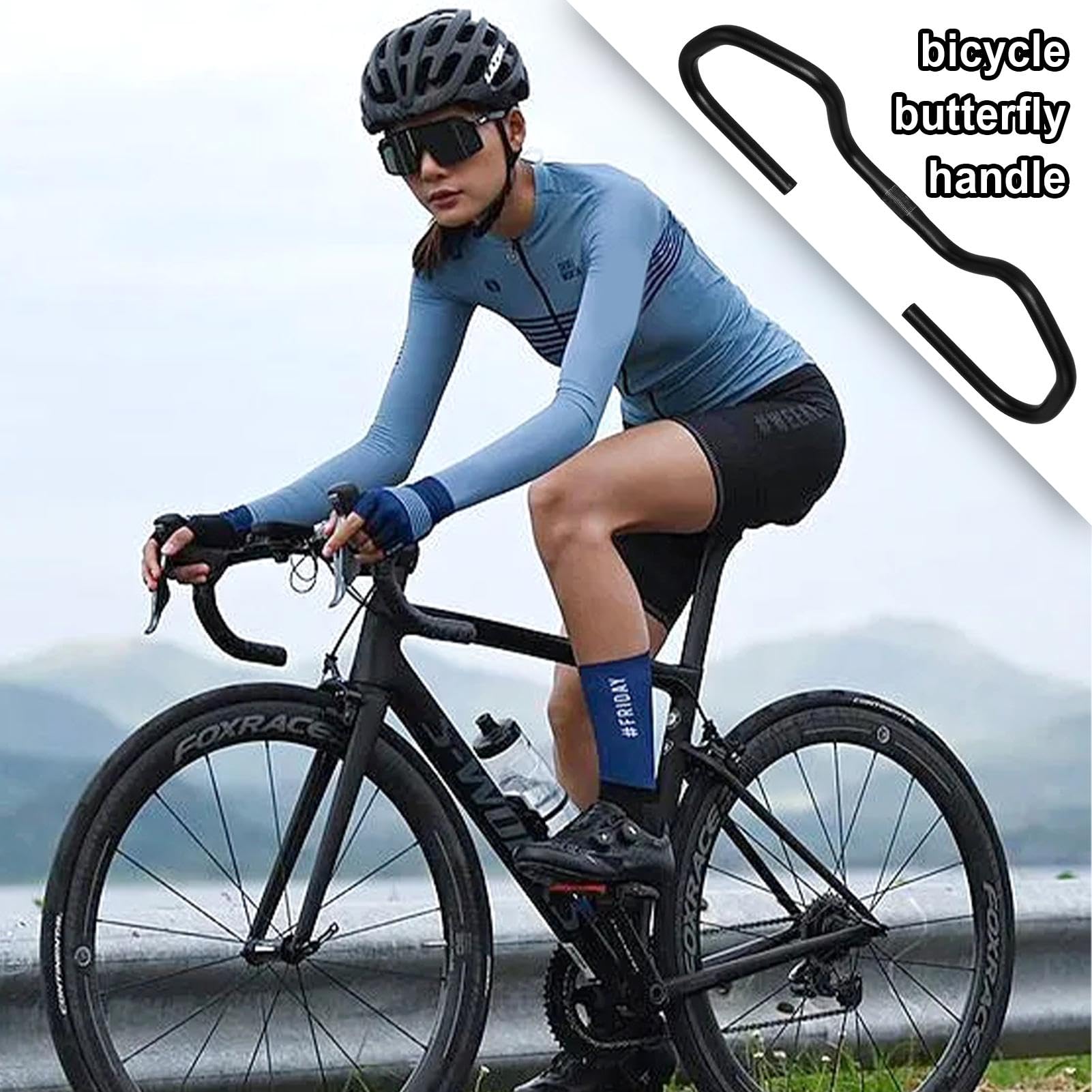 Amazon.co.jp: 自転車バタフライハンドルバー、バタフライハンドルバー
