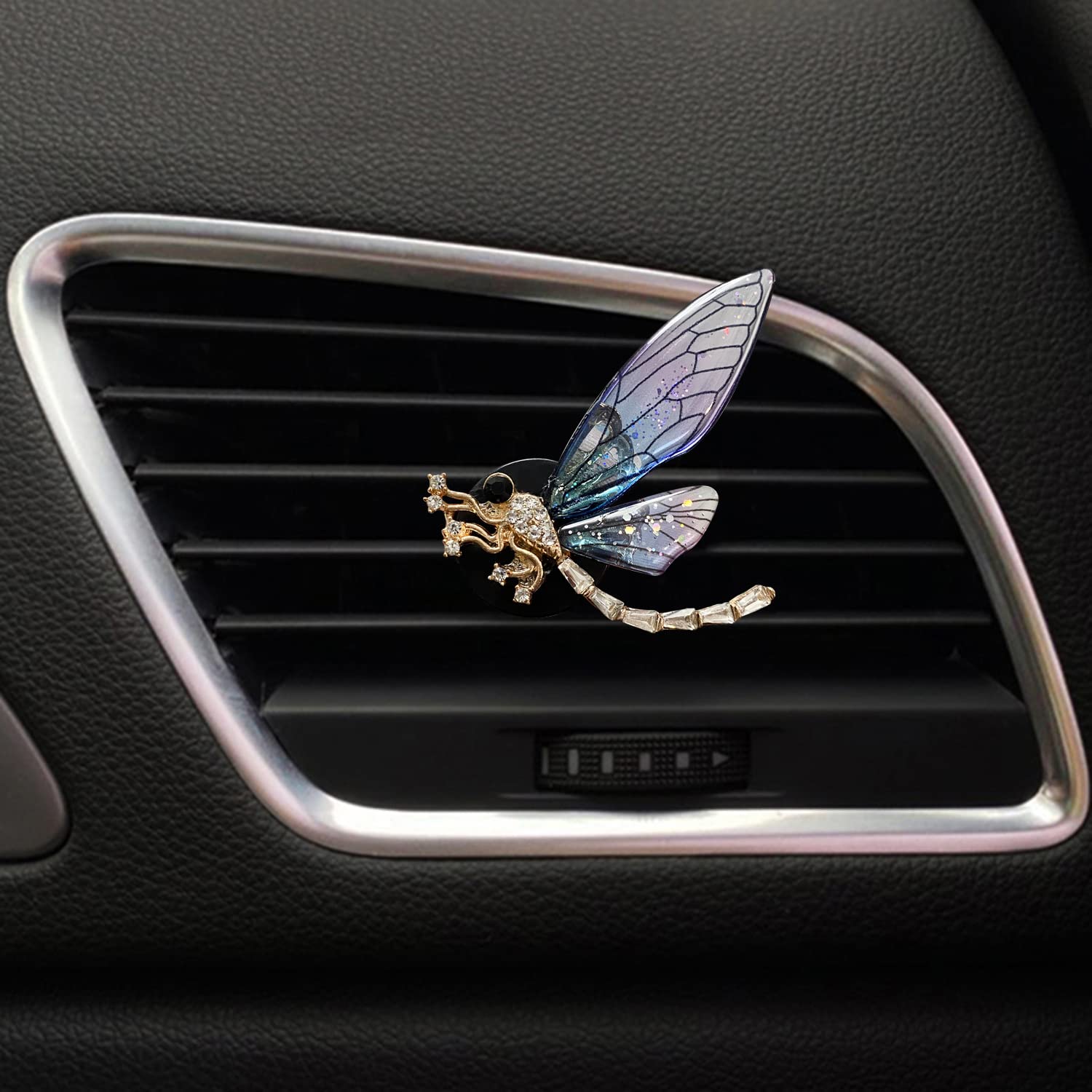 Auto-Lüftungsschlitz-Clip, 3 Stück, Biene, Schmetterling, Libelle, Auto-Lufterfrischer, Lüftungsclips, Auto-Aromatherapie, Diffusor, Lüftungsclip, Auto-Dekoration, Innendekoration, Autozubehör für