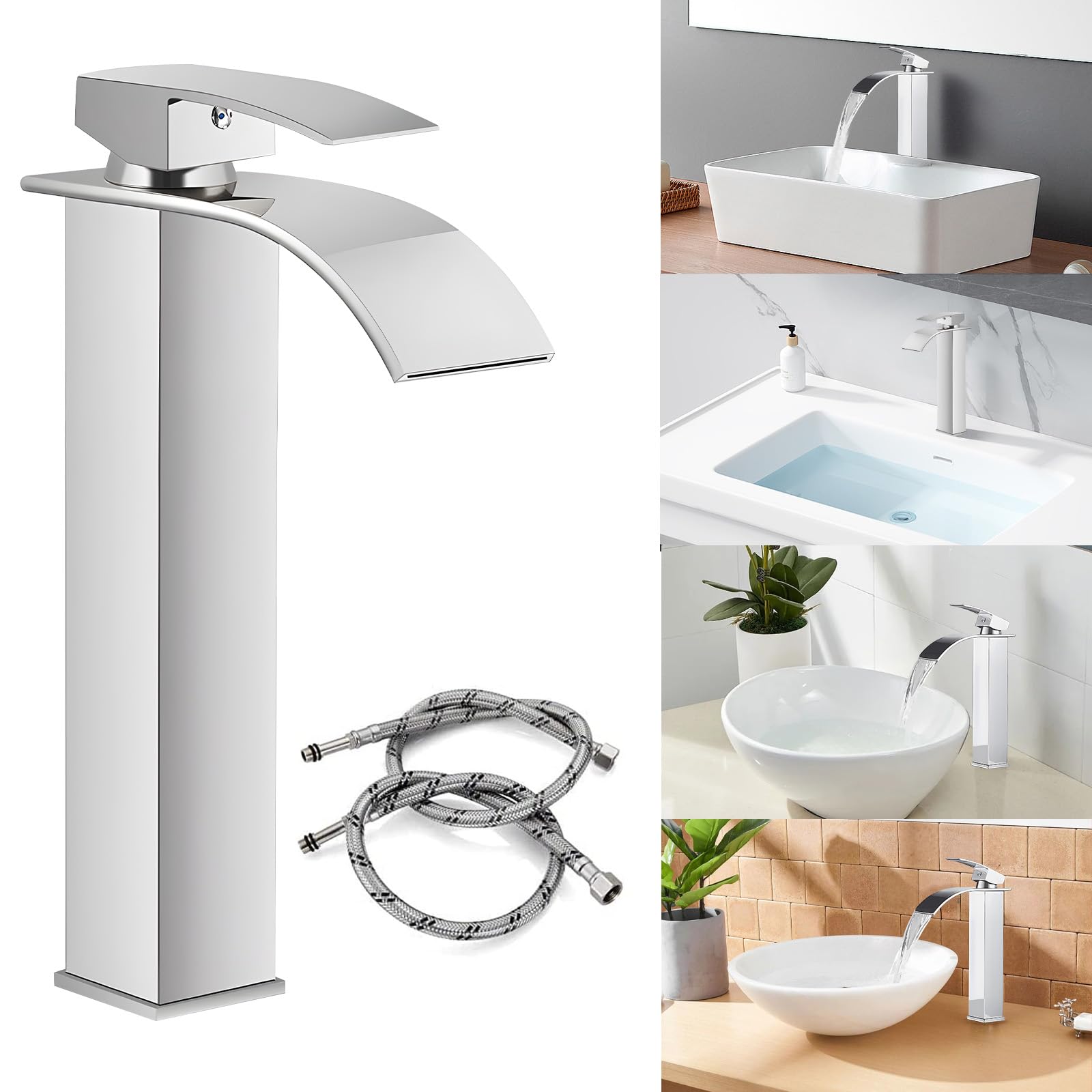 Llaves Para Baño Llave Mezcladora Corta Acero Inox Monomando Para