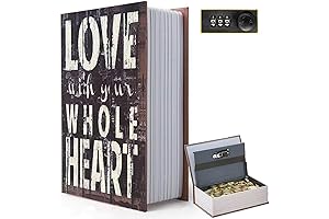 Decorative Empty Book Box with Combination Lock