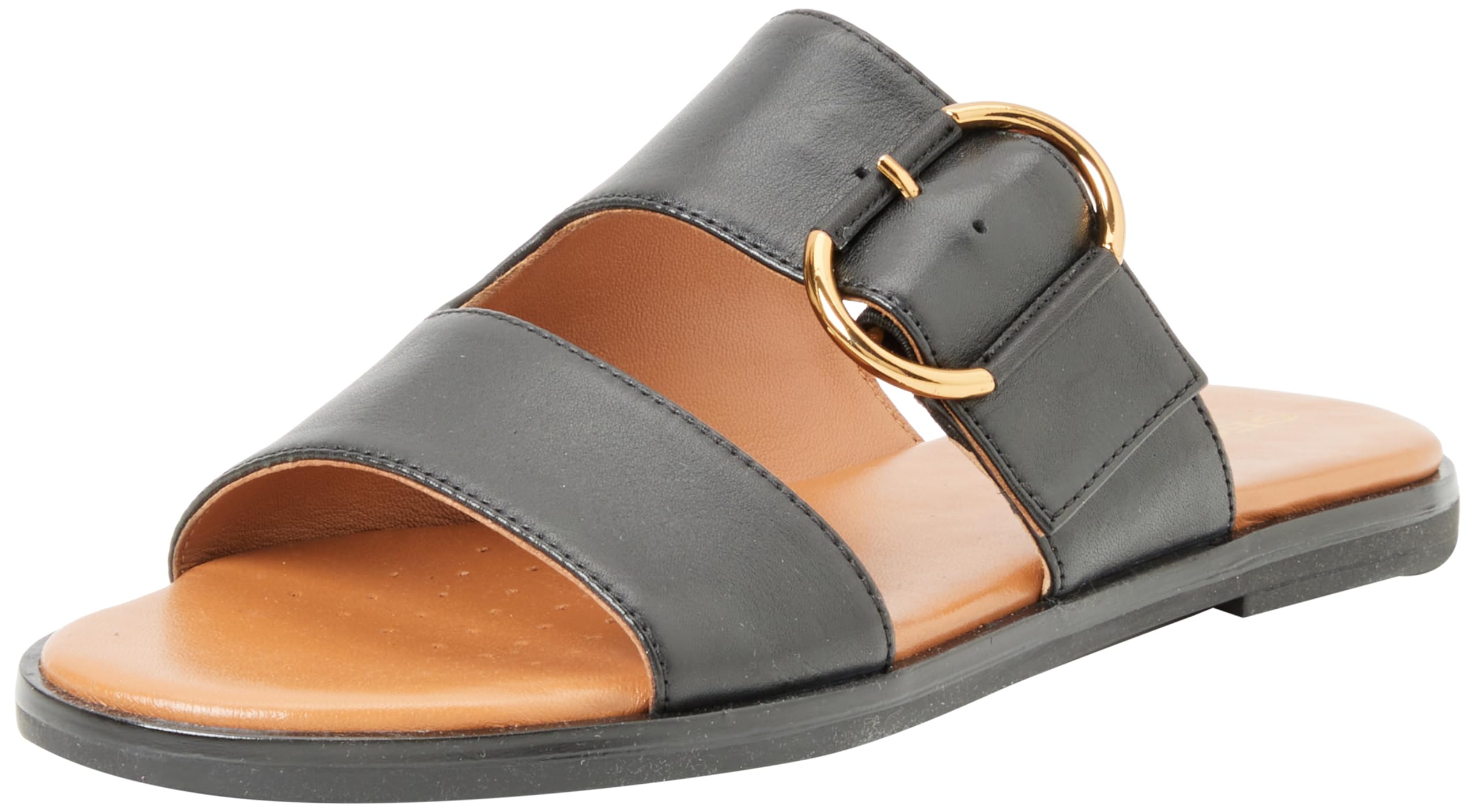 Geox Women's Black Naileen Sandals - Sliders - 5 Uk - Shoes