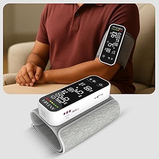 Antara AGEasy (Max Group) Fully Automatic Arm Blood Pressure Monitoring Device | BP Apparatus for Home | Portable Digital BP Check Machine for Hypertension & Managing Heart Health | Smart & Clear Display for Easy Reading (Arm BP Monitor (White)