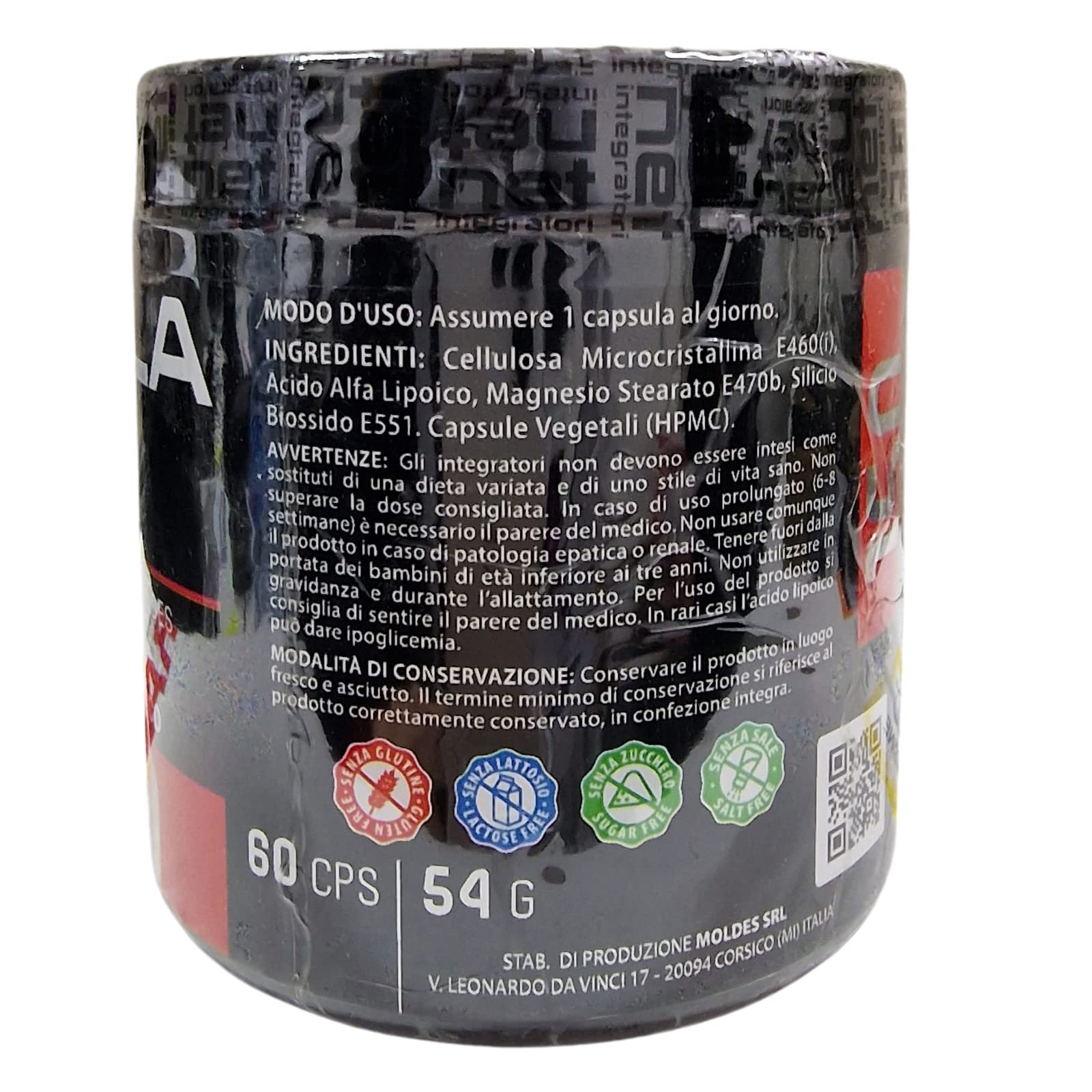 R-ALA 150 Acido Alfa Lipoico (60 Capsule) NET Integratori