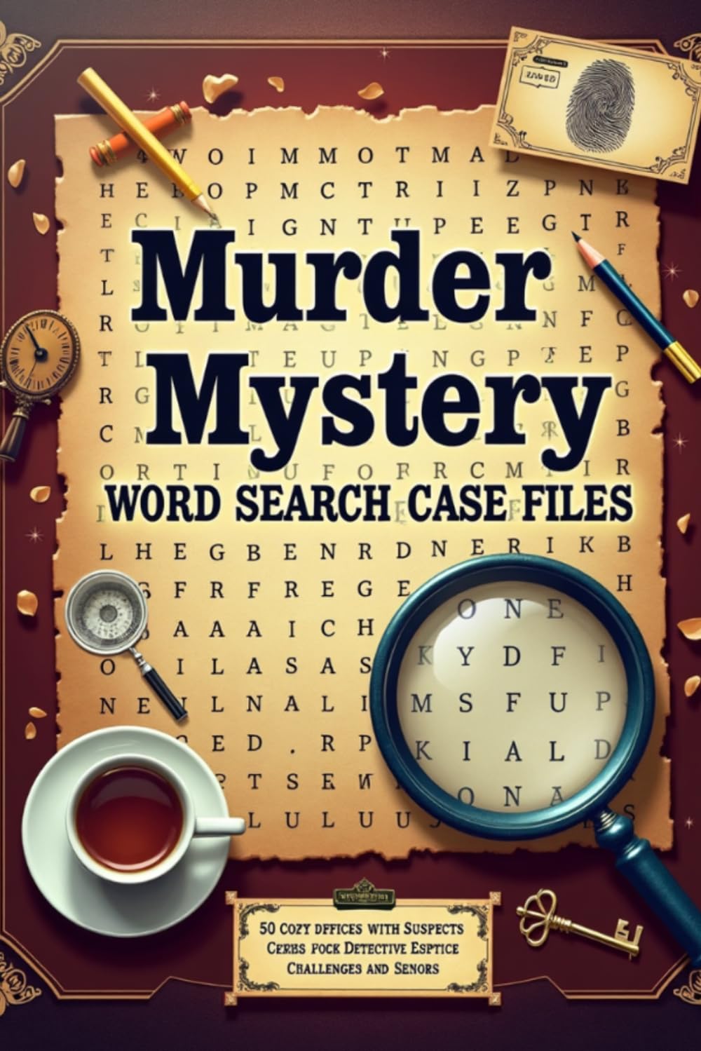 The Ultimate Murder Mystery Word Search Case Files: 50 Cozy Crime Cases with Hidden Clues, Suspects, Detective Puzzles, Logic Challenges, and Solutions