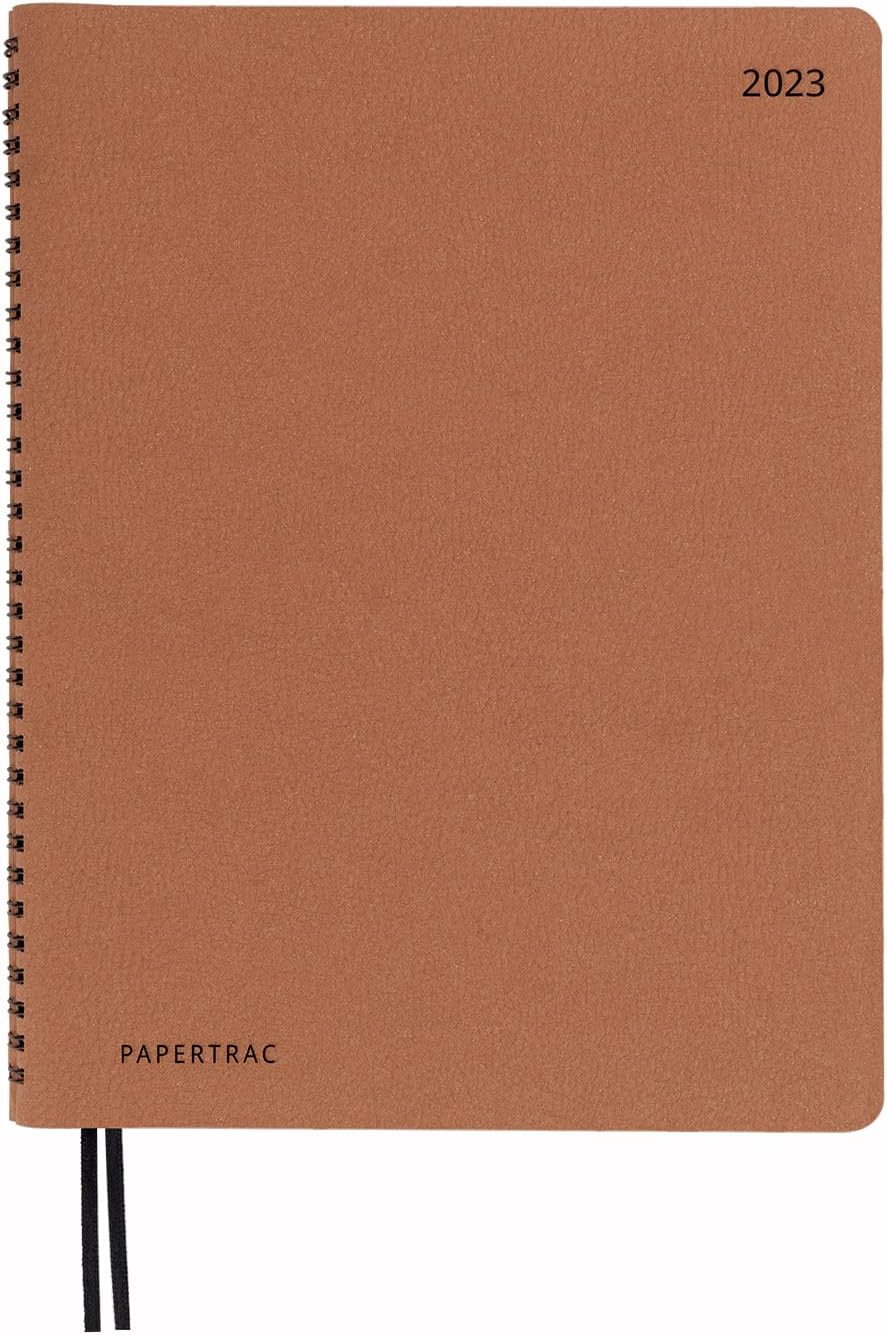 Agenda January 2023 December 2023 – Flex-o Leather – Week to Vertical – Size: 21 x 28 cm (B5) – Language: Spanish – English – Havana Daily Calendar