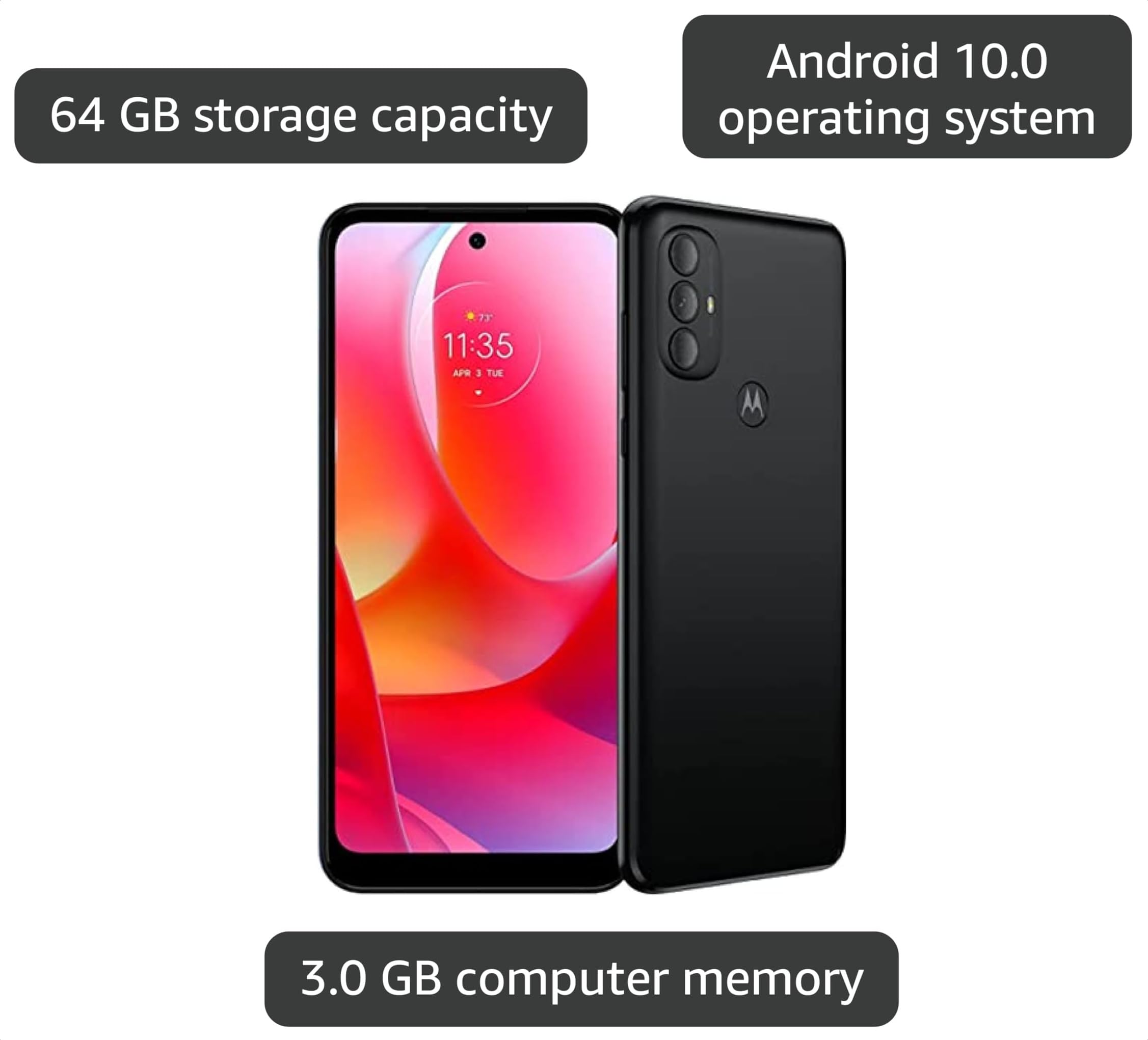 Amazon.com: Motorola Moto G Power 2022, 64GB, Dark Groove - Locked