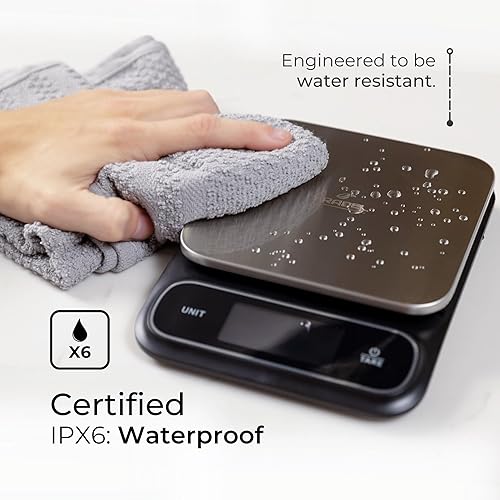 Miniatura 9 de Báscula de alimentos de 0.00 oz 2024  Báscula de cocina para alimentos onzas y gramos, escala de cocción y horneado, capacidad de 11 libras, placa