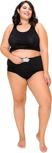 Miniatura 3 de Barbra Lingerie Ropa interior de viaje con bolsillo para mujer, bragas de cintura S-5XL