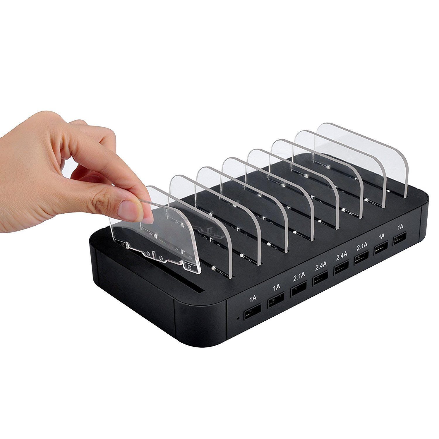 Stazione di Ricarica USB, Multi Caricatore per Smarthone &Tablet