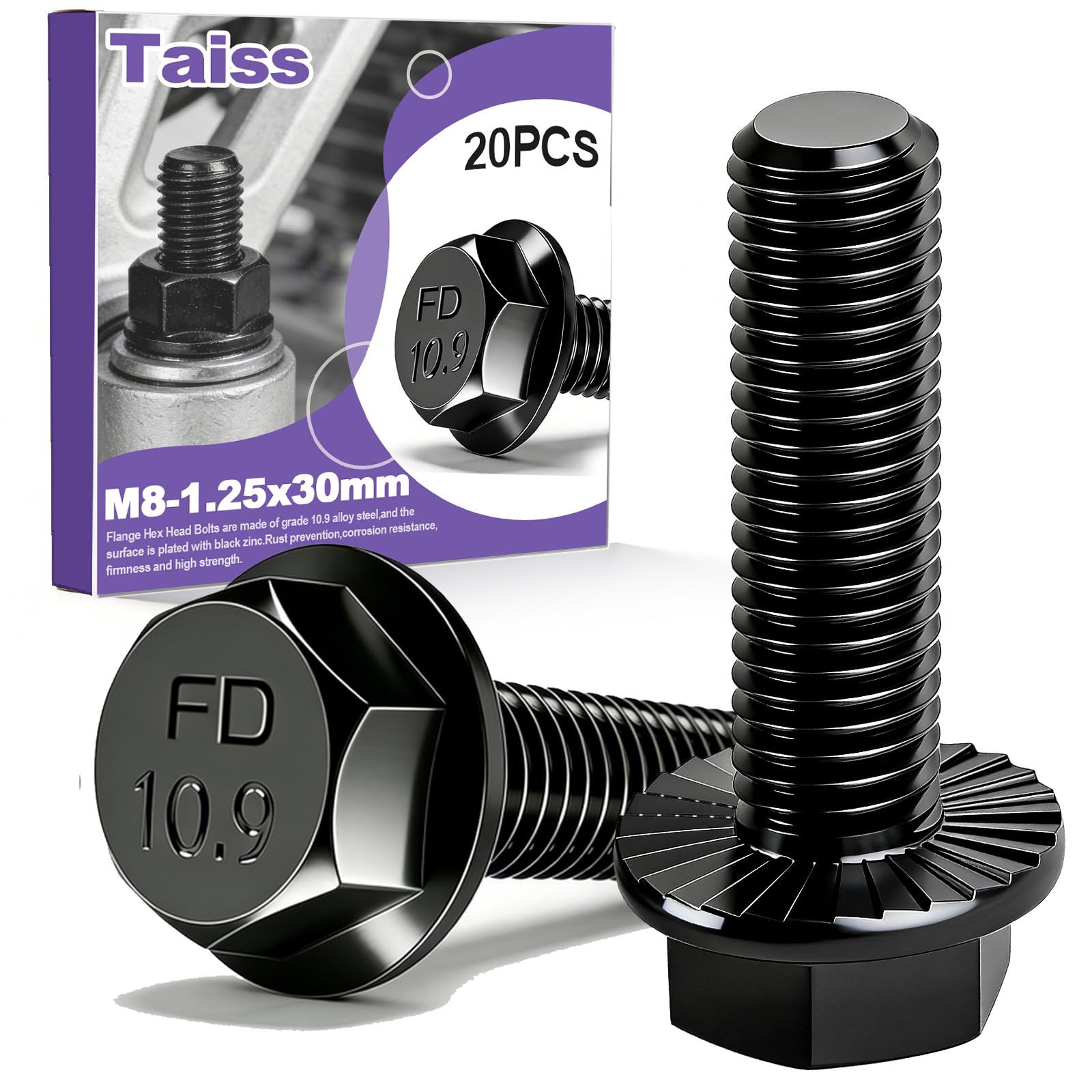 Taiss 760PCS 304 Stainless Steel Hex Bolts Kit,1/4-20 5/16-18 3/8-16 1/2-13 — Amazon image 18