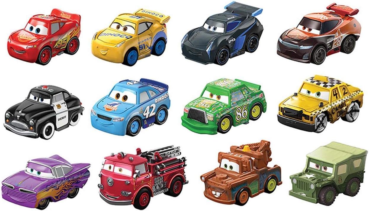 CARS - Mini Racers Pack 3 Auto Pressofuse - Modelli Assortiti HFC75 - Giocattolo Da Collezione