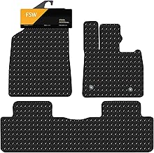 FSW - Compatible with Fits BYD Seal U 2024-Onwards Tailored Car Floor Mats - Heavy Duty, 3mm Rubber Matting - Anti Slip, Waterproof, Anti Slip Backing - 3 Pc Floor Mat Set