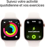 Apple Watch Series 11 [GPS 46 mm] Montre connectée avec boîtier Or Rose et Bracelet Sport Rose Tendre. Score de Sommeil, Moniteur d’activité, Suivi de la santé, écran Toujours activé - 3