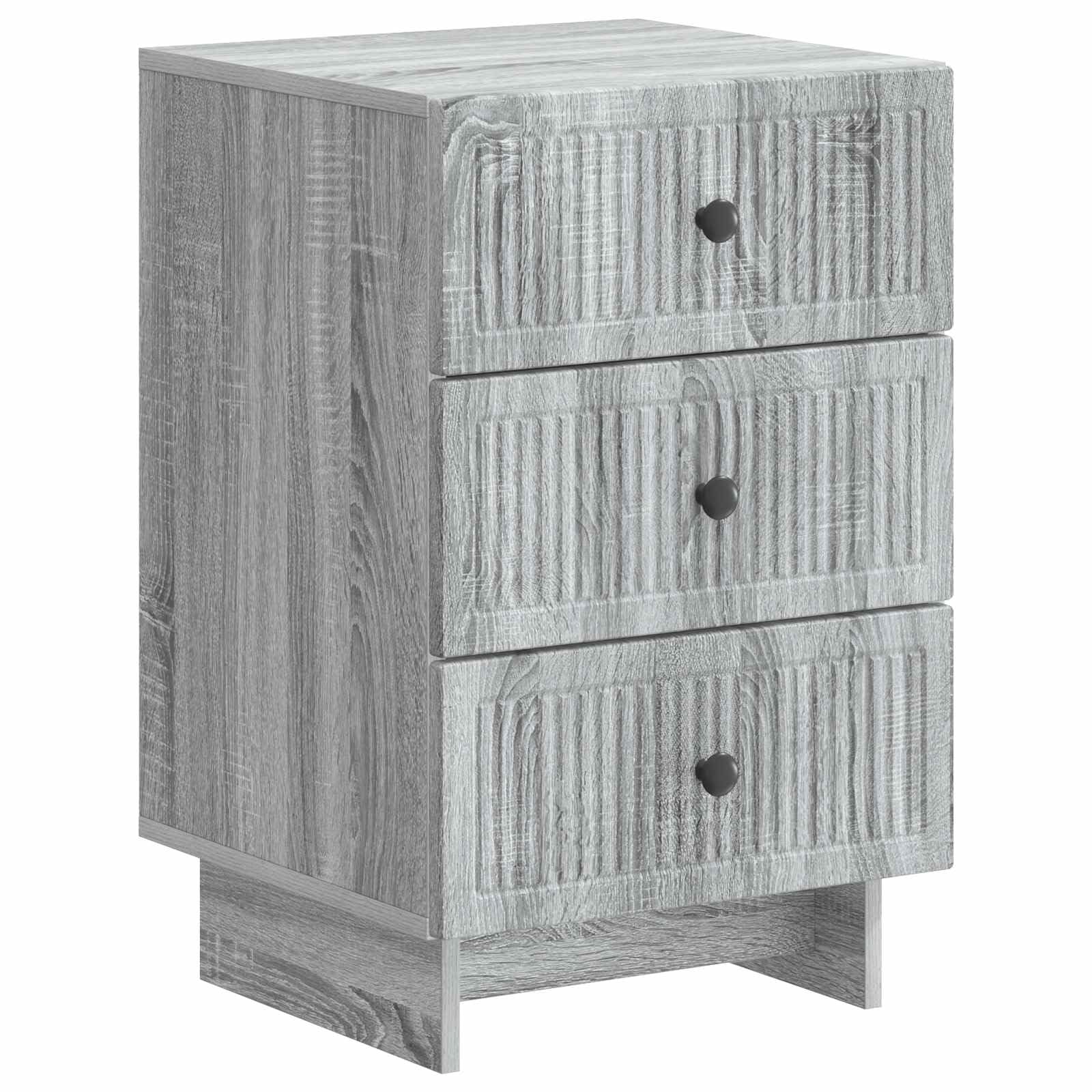 Cabinet de chevet moderne gris pour harmoniser le rangement de votre chambre
