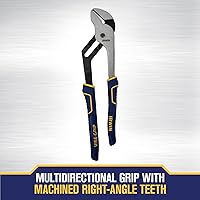 Vista 4 de IRWIN Tools VISE-GRIP Plier, Groove Joint, Straight Jaw, 12-Inch (4935322)