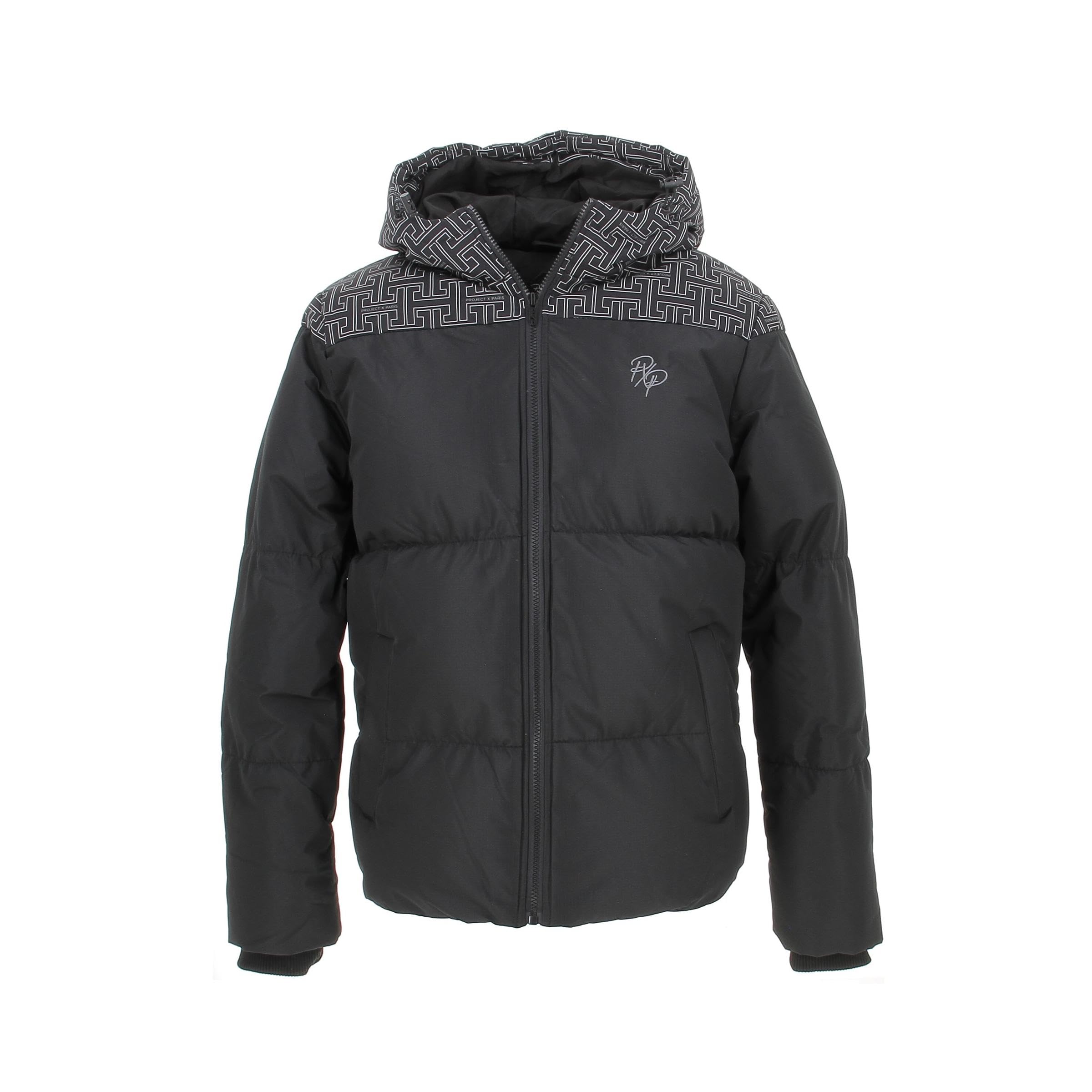 Veste Noir Homme Project X Paris 2350038-BK-L - Manteau Streetwear Mode Urbaine