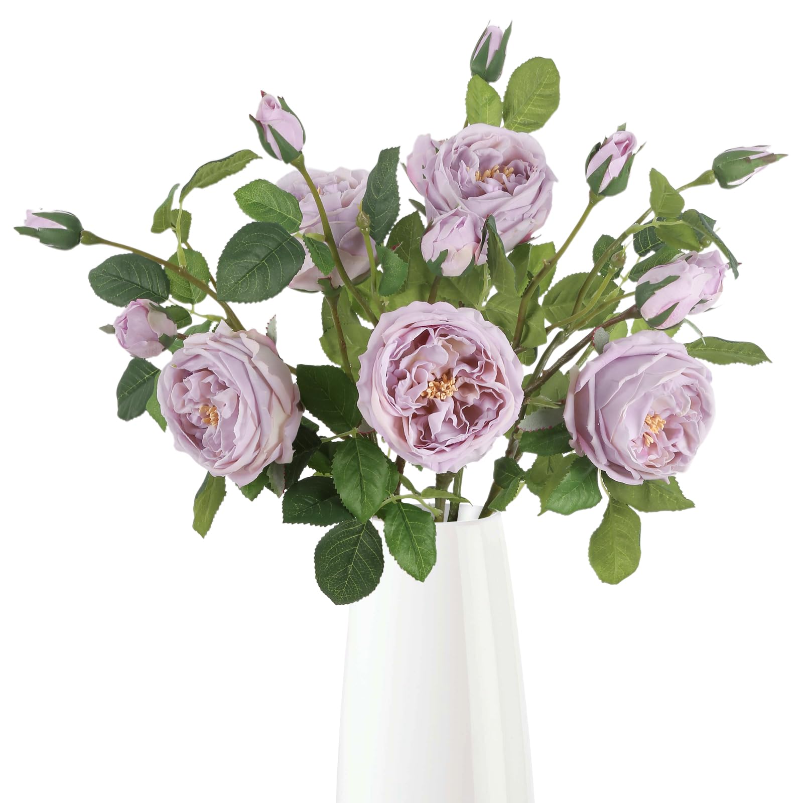Real Touch Purple Austin Roses Peonies