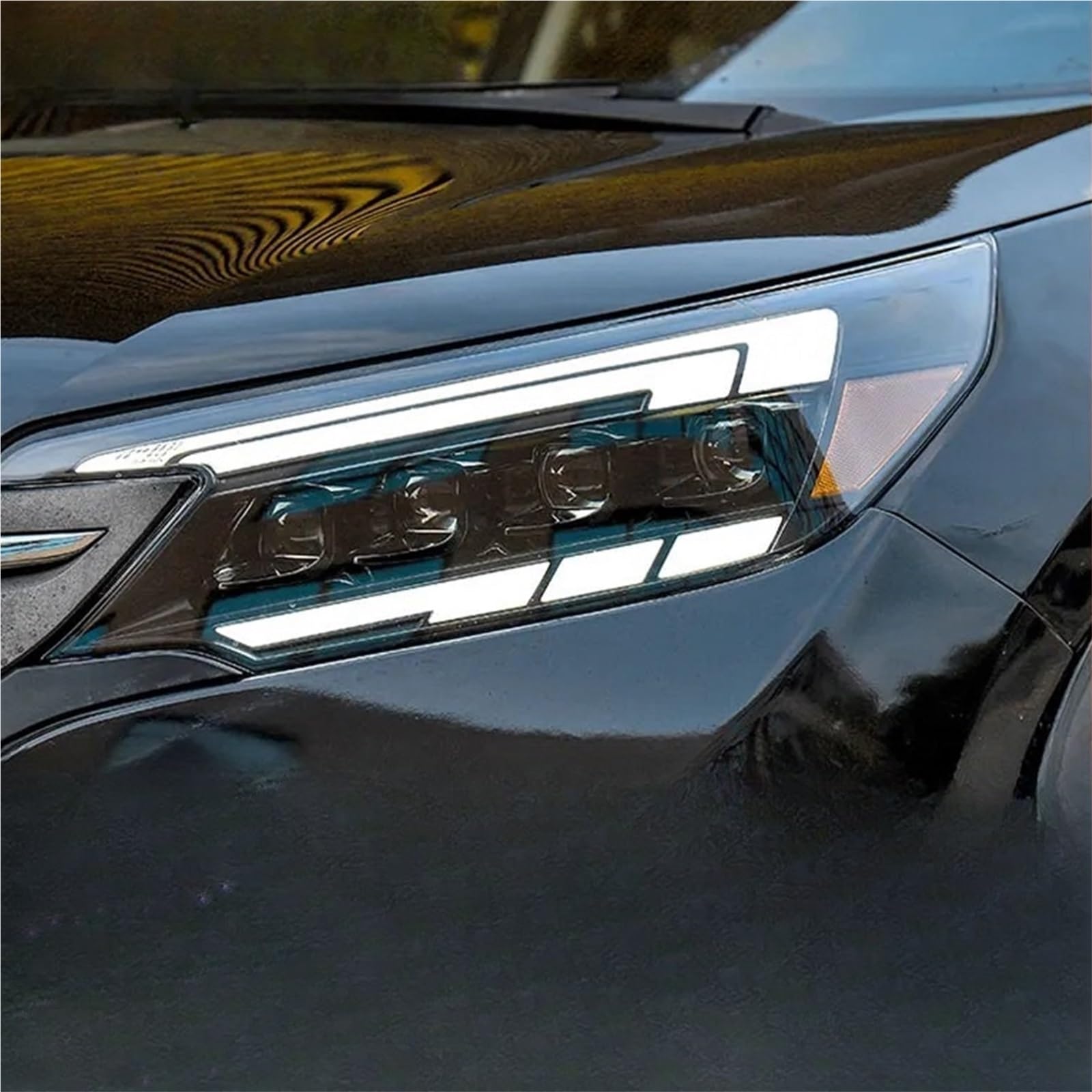 2 uds lámparas de coche compatibles for CRV 2012-2014 faros DRL luz de circulación diurna LED bombilla Bi Xenon luces antiniebla accesorio de coche CR-V lámpara de cabeza