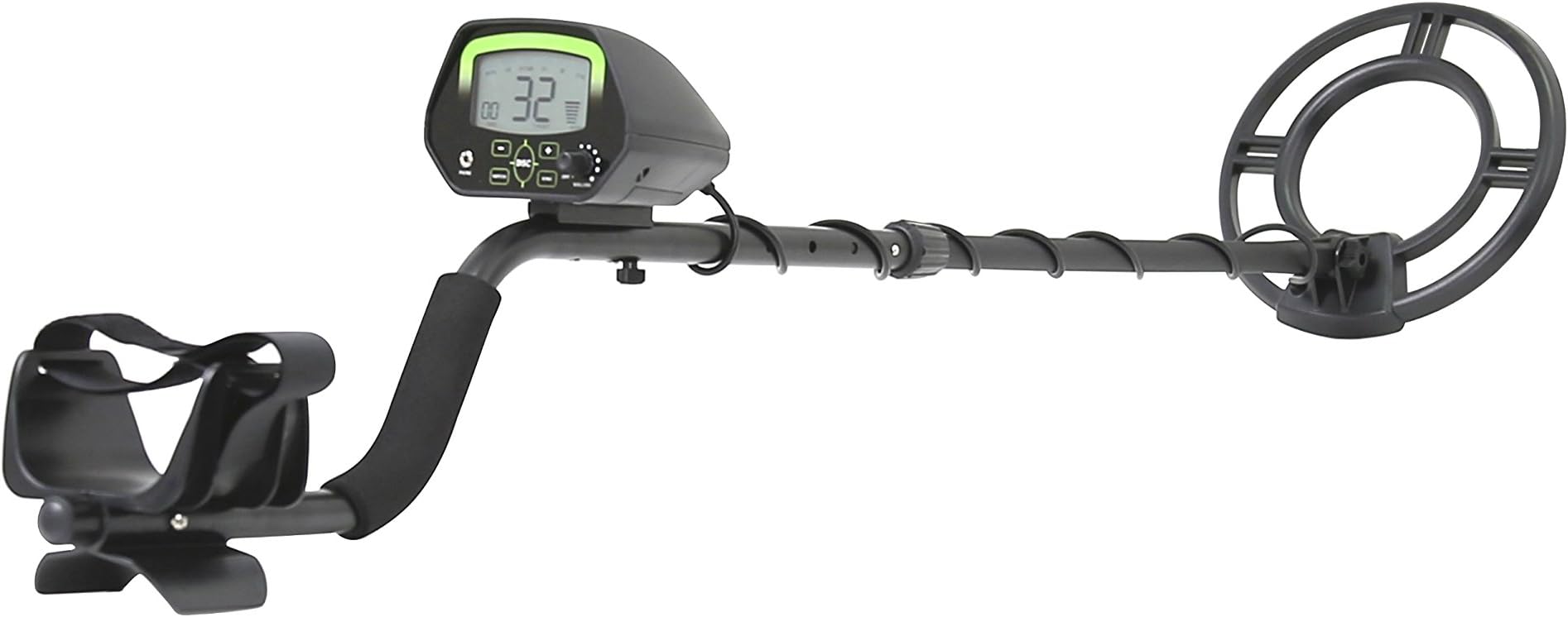AGT310 Smart Digital Pro Metal Detector with 4 in 1 Metal Shovel, Black