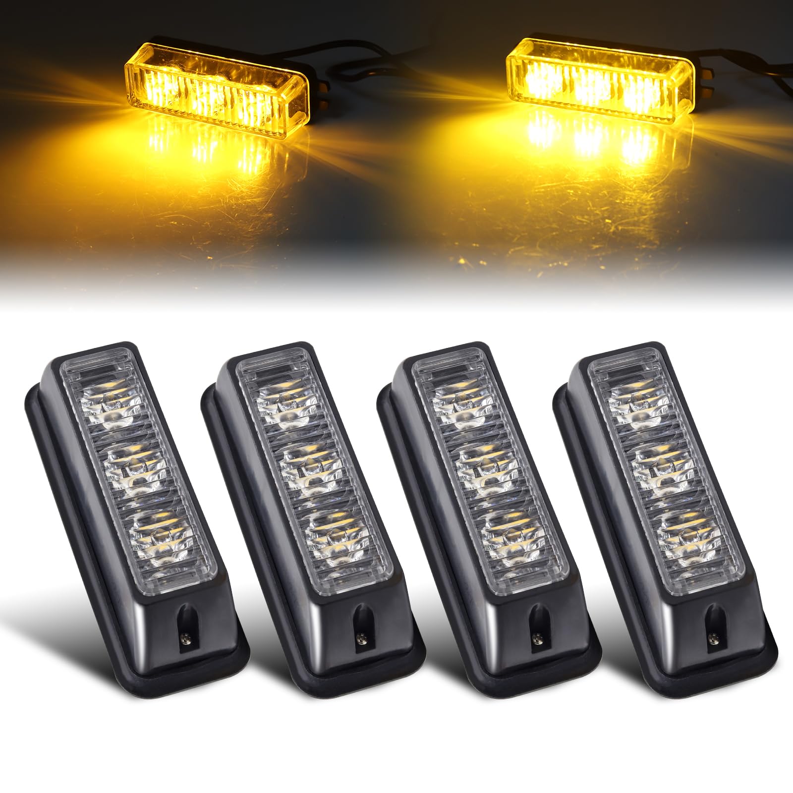 24v ストロボ点滅灯 Amazon | ストロボライト 車 12V 24V 点滅ランプ 3LEDバルブ トラック