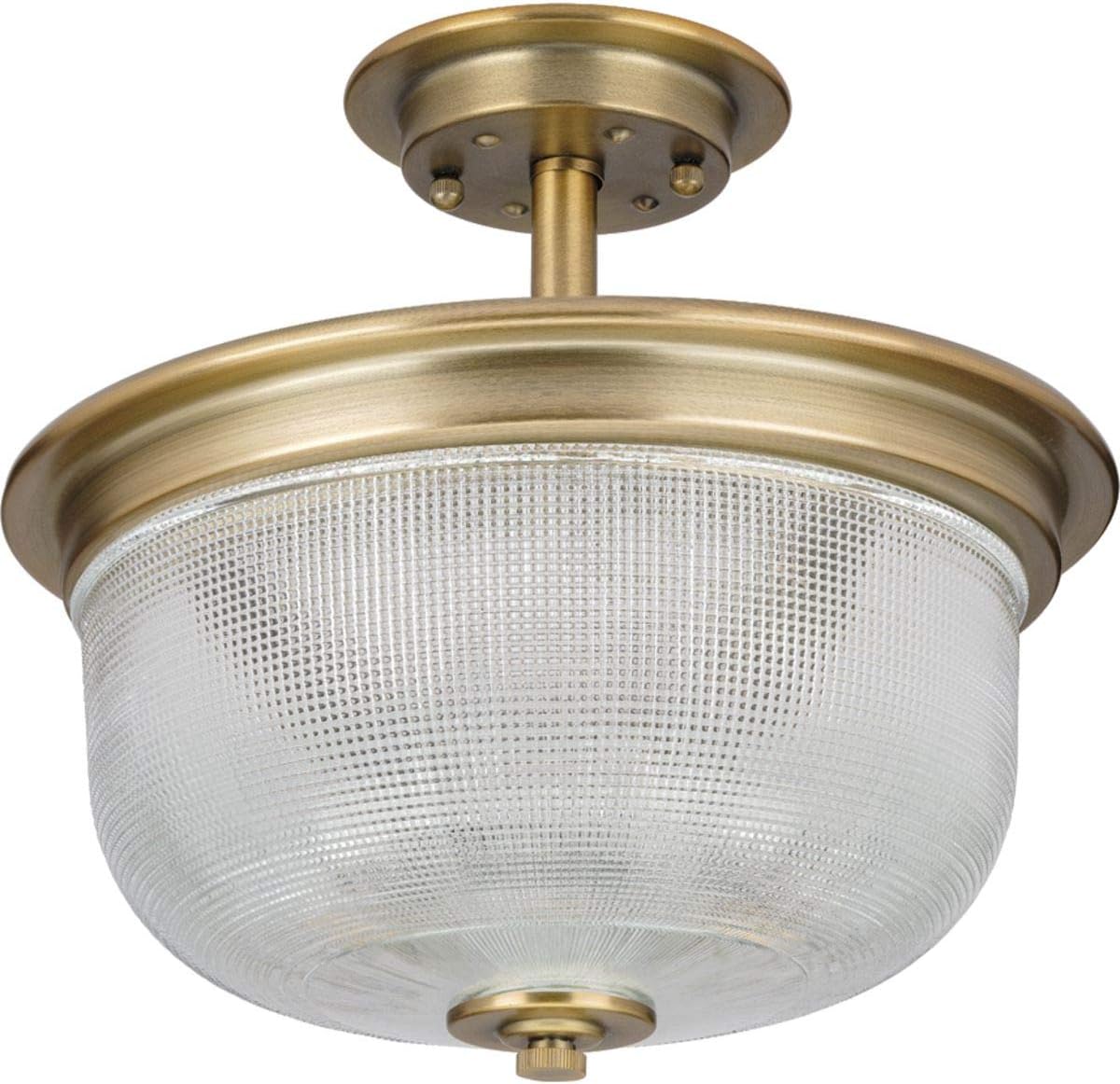 Progress Lighting P2334-163 Archie Close-to-Ceiling, 11-3/8" x 12-3/8" x 12-3/8", Brass