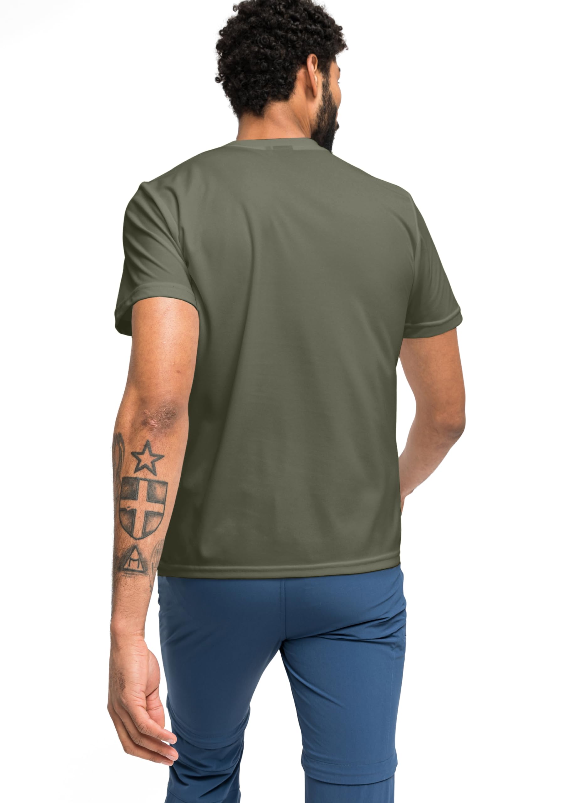 Maier Sports Walter, Herren T-Shirt, Funktionsshirt mit Rundhals