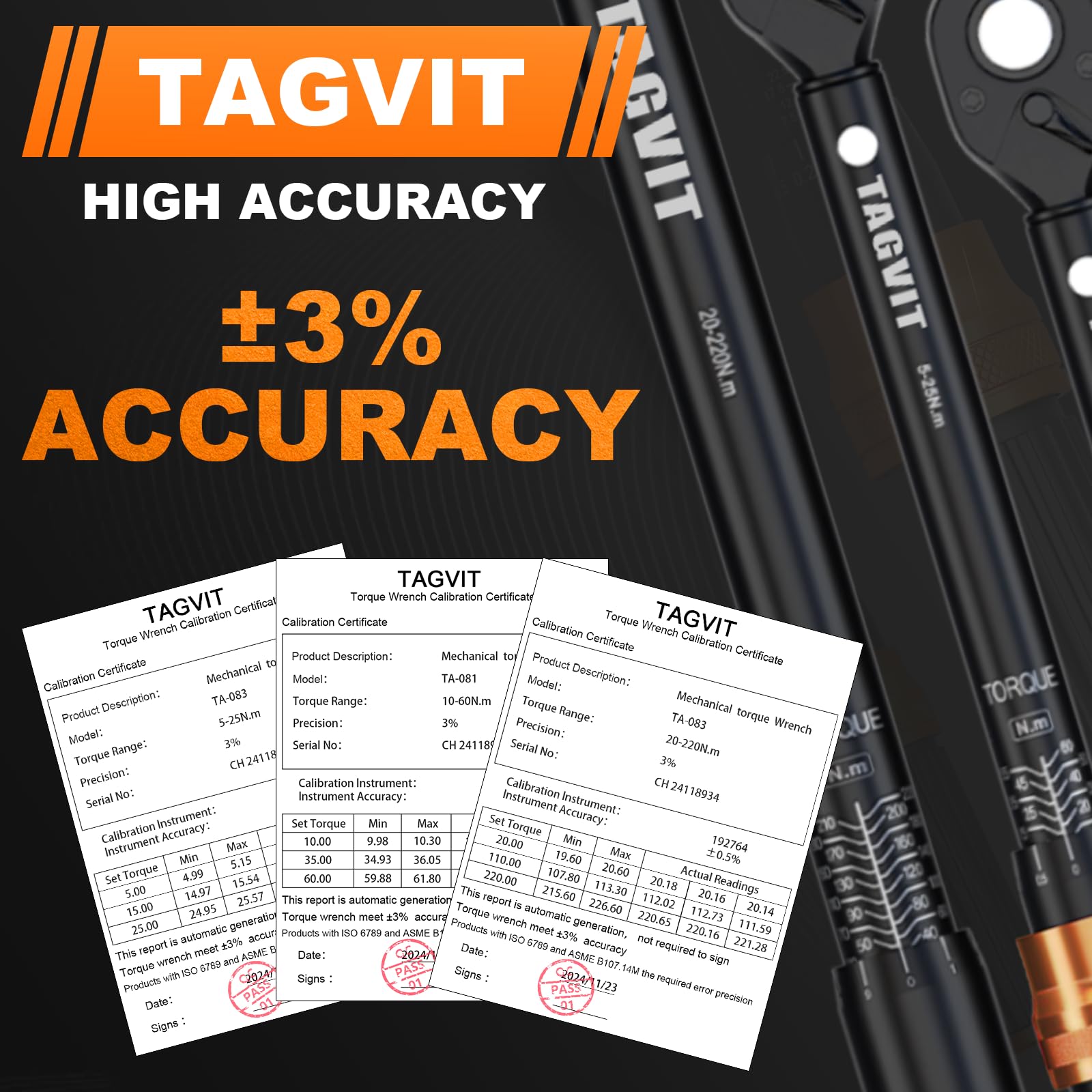 Set di Chiavi Dinamometriche 1/4" 3/8" 1/2" - Kit Completo 41 Pezzi con Bussole e Prolunghe | Acciaio CR-V, Cricchetto 72 Denti, Scala Doppia Alta Precisione per Auto, Bicicletta e Moto