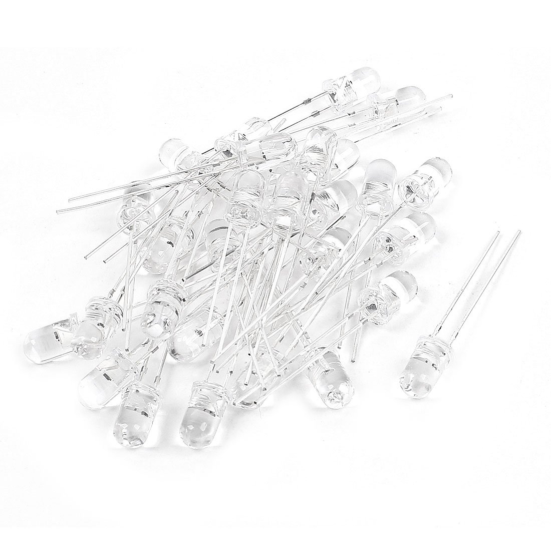30 PCS Diodi 5mm Testa Chiara Lampeggiante LED Rosso Diodi Emettitori Diodi Schottky DC 2.5V-3V