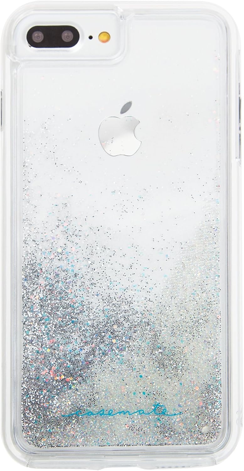 Case-Mate - iPhone 7 Case - Waterfall - Cascading Liquid Glitter - for iPhone 7 / 6s / 6 - Black
