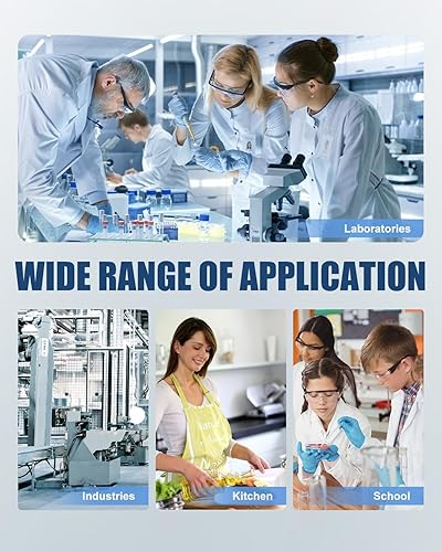 Miniatura 7 de GOYOJO Balanza analítica digital y escala de laboratorio, capacidad de 176.37 oz, precisión de 0.00 oz, acero inoxidable, multiunidad (gozctlb) para