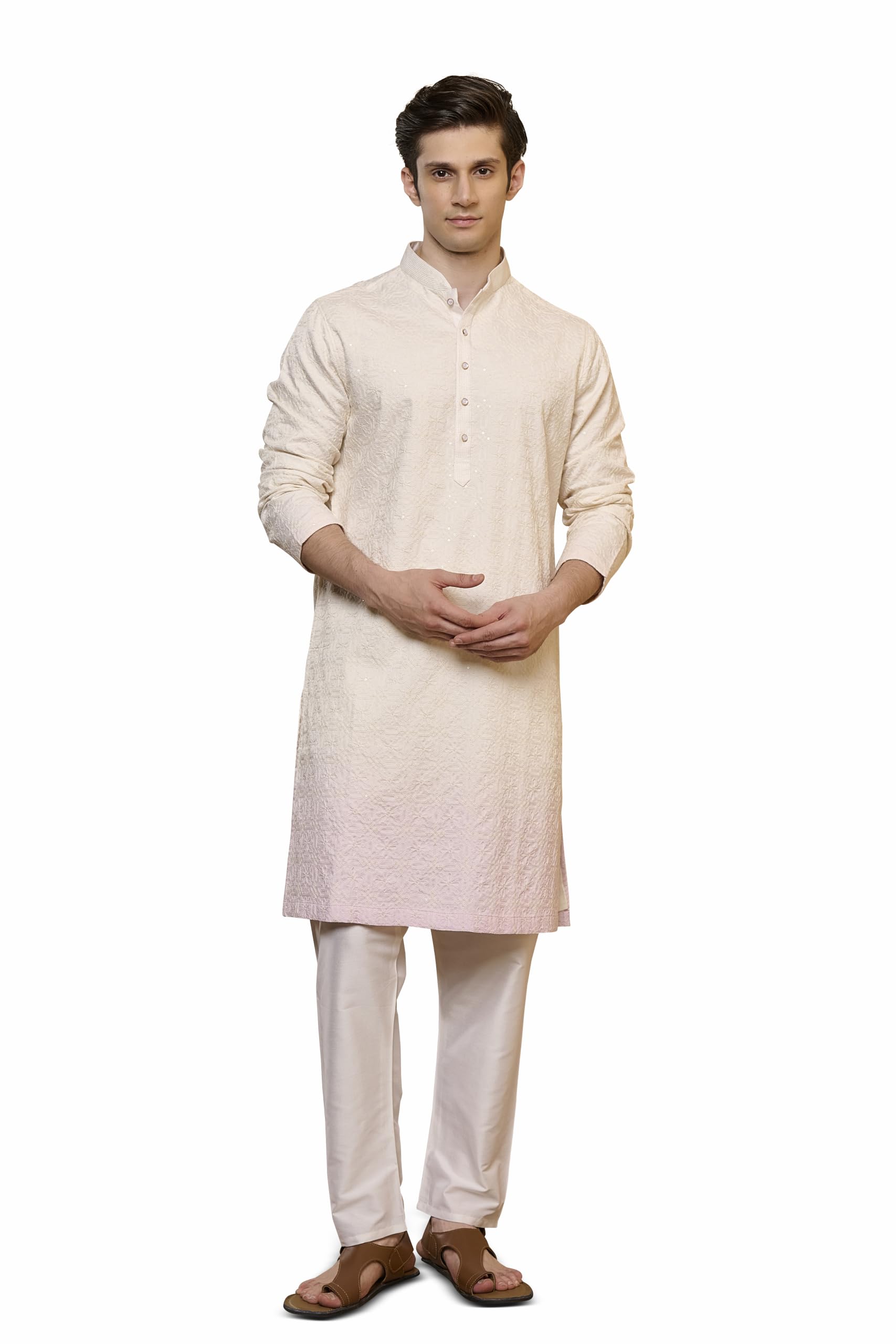 tasva Pink Ombre Kurta Set-picture-37