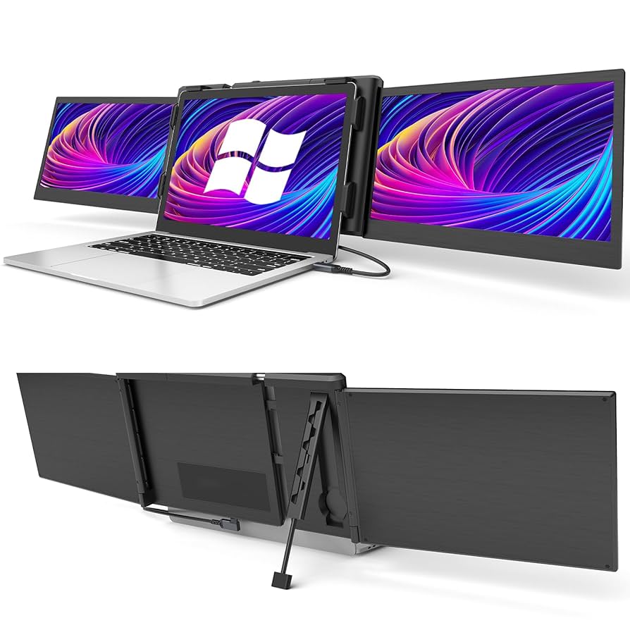 ディスプレイ・モニター本体 TRIPLE SCREEN LAPTOP SCREEN EXTENDER Amazon.com: Laptop Screen Extender - 14 Inch Triple Portable