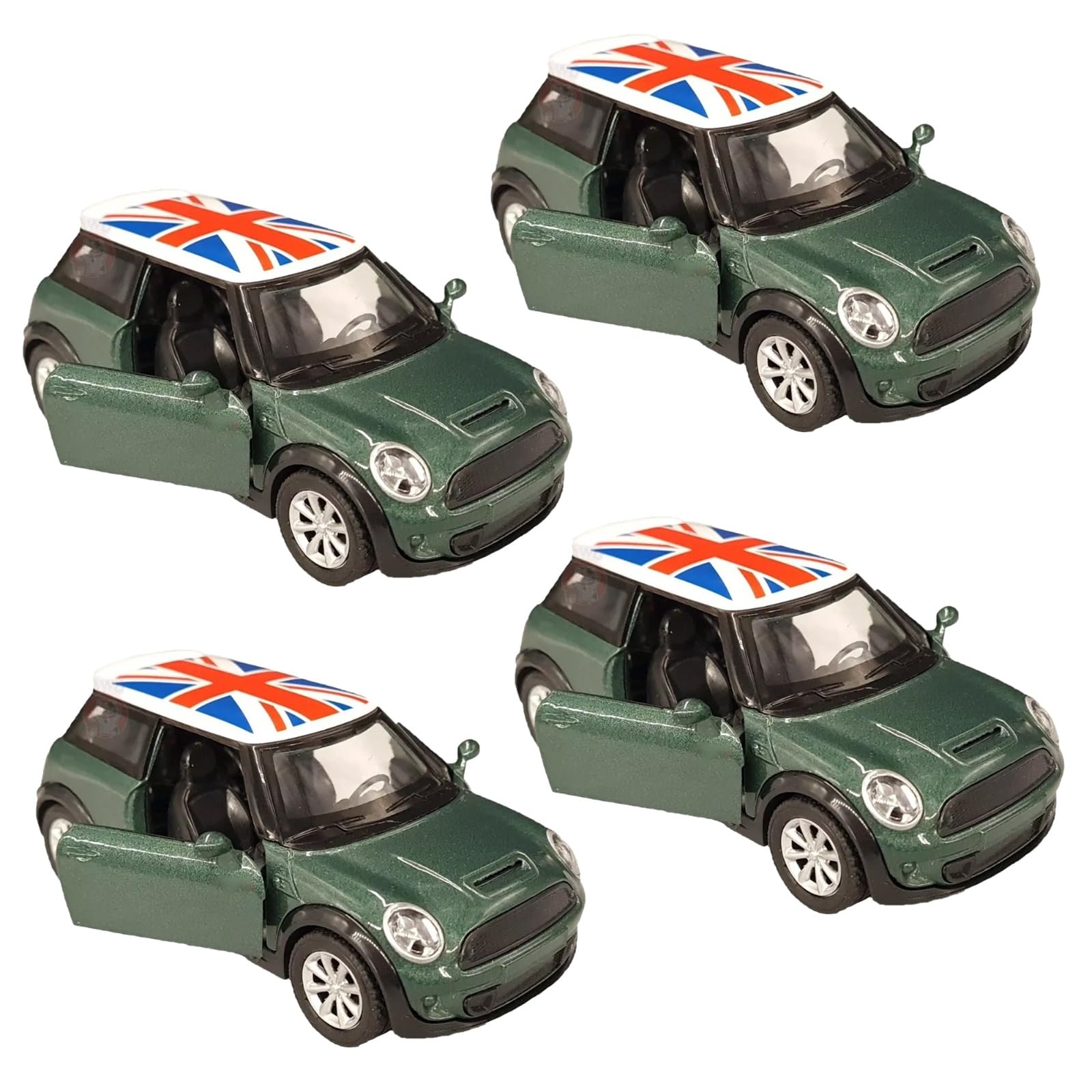 PEBBLE HUG Mini Sports Car, Die Cast Model, Ready to Run, 4 Pcs