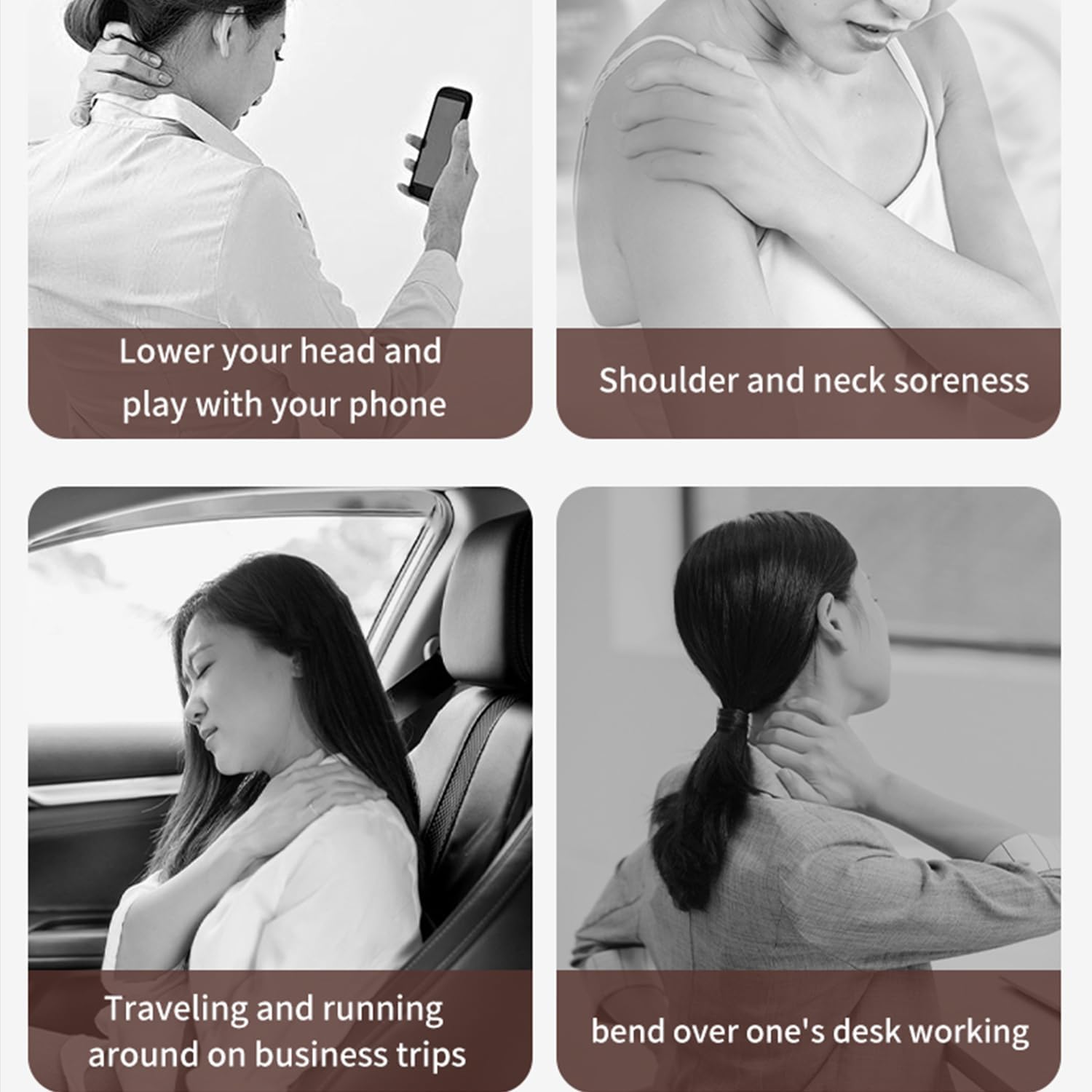 Neck Massager for Pain Relief Deep Tissue, Neck and Shoulder Massager with Heat Shiatsu Simulates Hand Massager Gifts for Women, Men, Mom and Dad