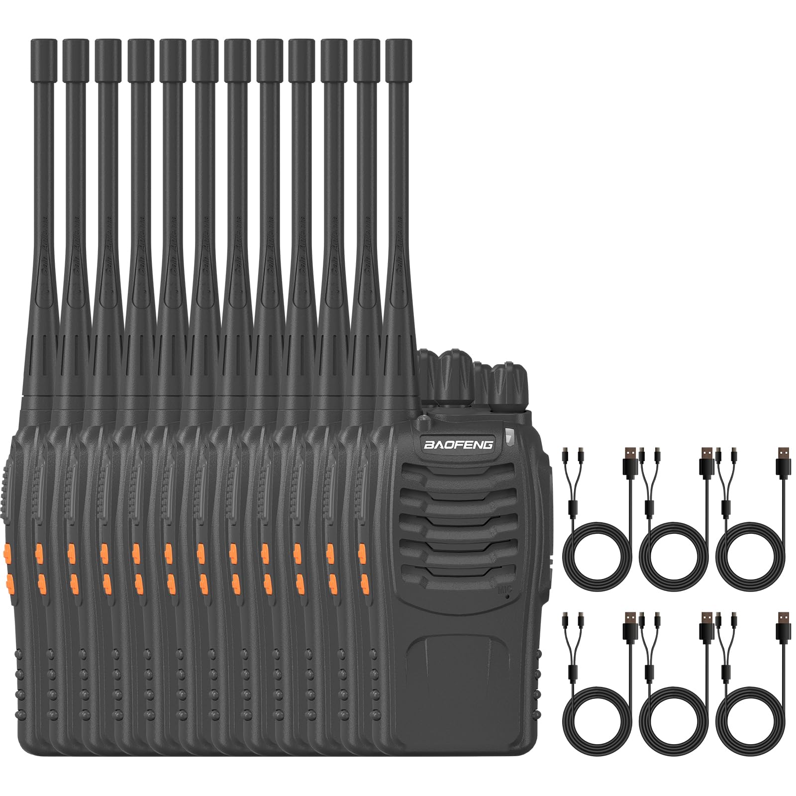 Amazon.com: 6 Pairs BAOFENG BF-888S Type-c Ham Radio 16 Channels