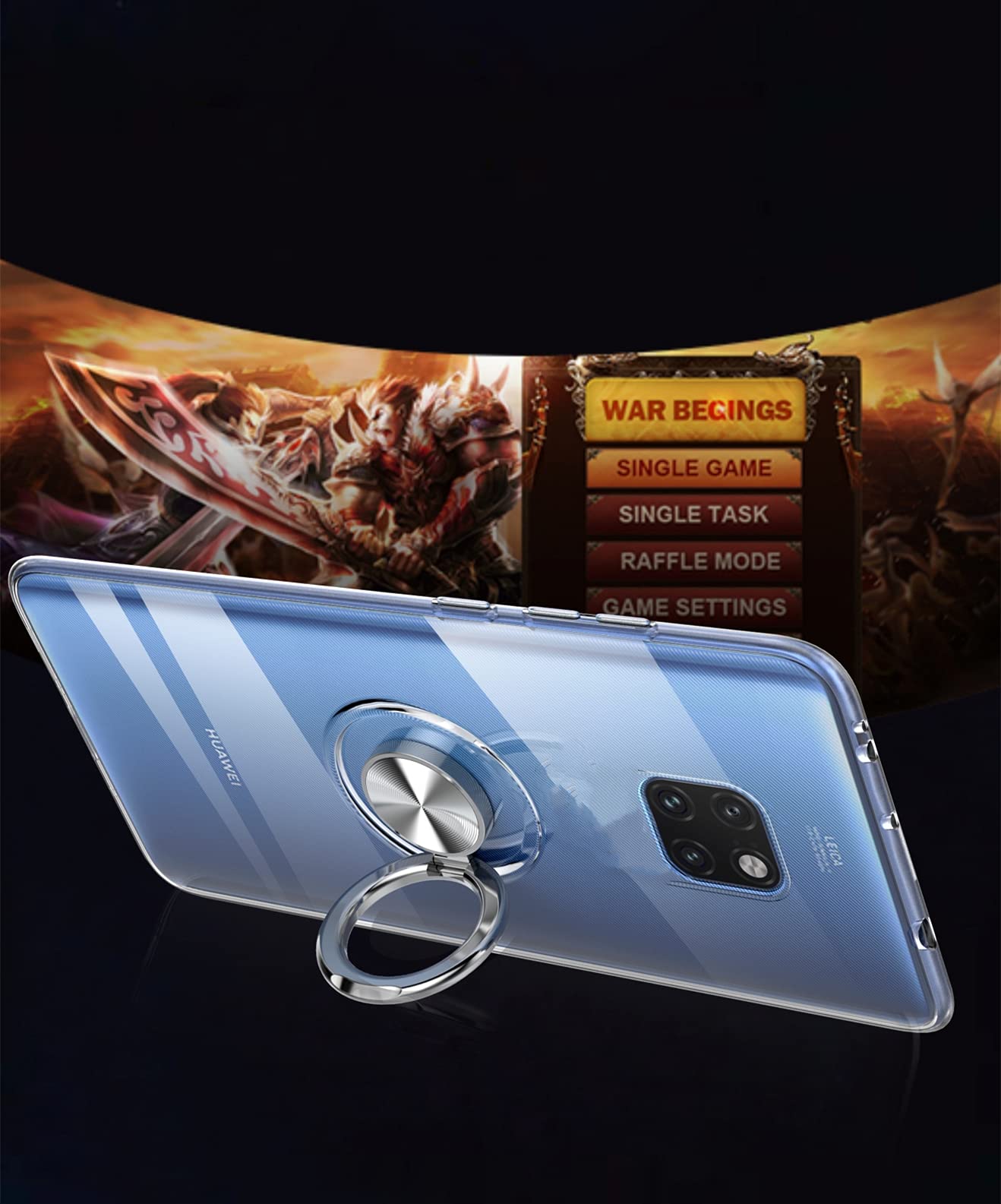 SORAKA Cover Trasparente Per Huawei Mate 20 Pro Con Il Supporto